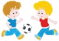 Діти грають у футбол: векторна графіка, зображення, Діти грають у футбол  малюнки | Скачати з Depositphotos®